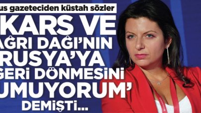 Daha önce küstahça Kars ve Ağrı Dağı paylaşımı yapan Rus gazeteciden yeni skandal