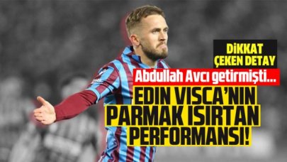 Edin Visca'nın parmak ısırtan performansı! Dikkat çeken detay...