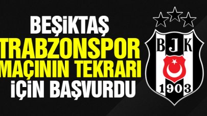 Beşiktaş, Trabzonspor maçının tekrarı için TFF'ye başvurdu