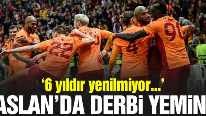 Galatasaray'da derbi yemini