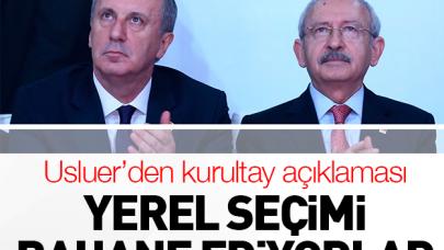 Yerel seçimi bahane ediyorlar