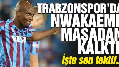 Anthony Nwakaeme masadan kalktı!