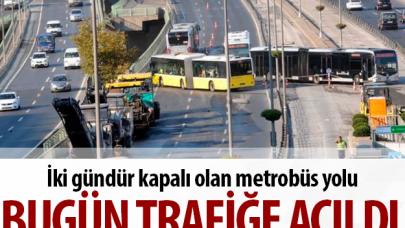 Haliç Köprüsü metrobüs yolu trafiğe açıldı