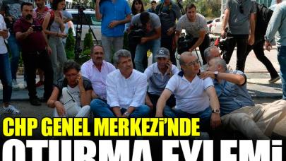 CHP Genel Merkezi önünde oturma eylemi