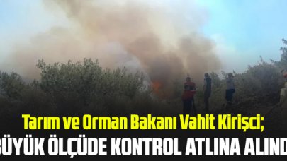 Marmaris’te orman yangını! Bakan Kirişci: Büyük ölçüde kontrol altına alındı