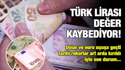 Dolar ve euro uçuşa geçti! Türk lirası değer kaybediyor