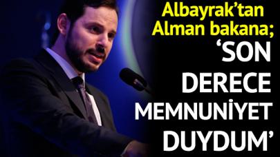 Albayrak'tan Almanya açıklaması: Memnuniyet duydum