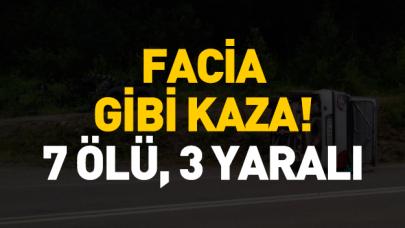 Erzincan'da feci kaza: 3'ü çocuk 7 ölü, 3 yaralı