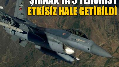 5 PKK'lı terörist etkisiz hale getirildi