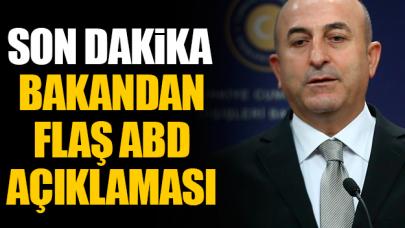 Çavuşoğlu'ndan ABD'ye flaş yanıt