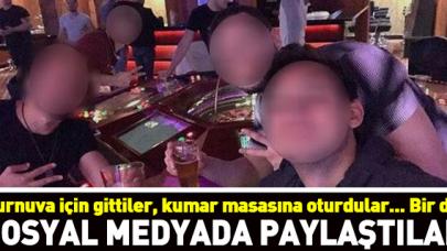 Şampiyona için gittiler alkolle kumar masasına oturdular