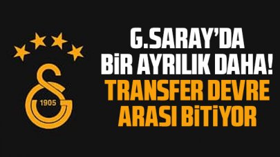 Galatasaray'da bir ayrılık daha! Devre arası gidiyor