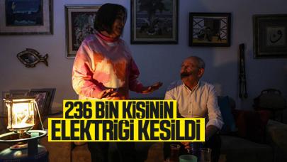 236 bin kişi karanlıkta kaldı