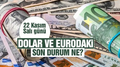 22 Kasım 2022 Salı dolar ve euro ne kadar? Alış ve satış fiyatları