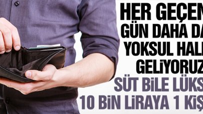 Gitgide yoksullaşıyoruz!