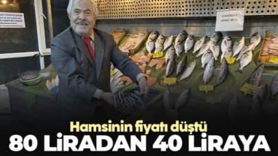 Hamsi 80 liradan 40 liraya düştü