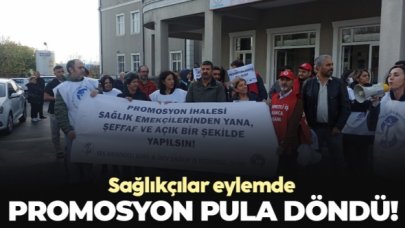 Sağlıkçıların promosyonu pula döndü!