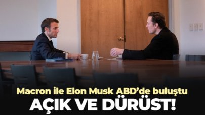 Macron ile Elon Musk bir araya geldi