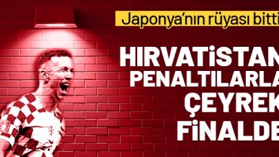 Japonya'nın rüyası bitti! Hırvatistan penaltılarla çeyrek finalde