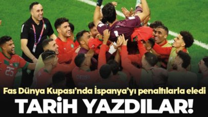 Fas büyük süpriz yaptı! İspanya'yı penaltılarla eleyip çeyrek final biletini kazandı