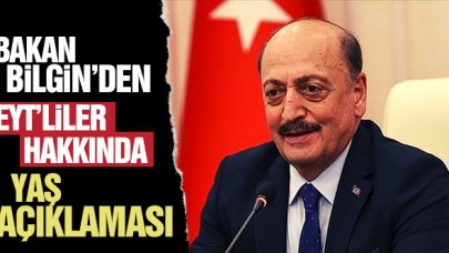 Bakan Vedat Bilgin'den EYT'liler için yaş sınırı açıklaması