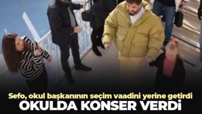 Sefo okul başkanının seçim vaadini yerine getirdi