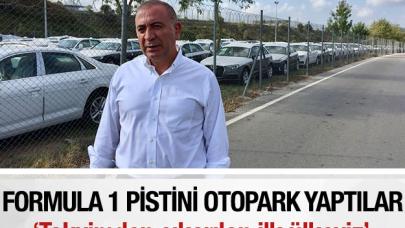 Formula pistini otopark yaptılar