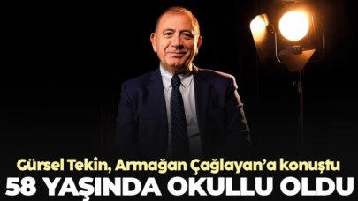 Gürsel Tekin 58 yaşında okullu oldu