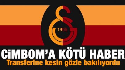 Galatasaray'a yıldız oyuncudan kötü haber! transferine kesin gözle bakılıyordu