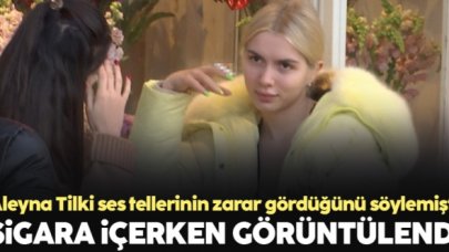 Aleyna Tilki sigara içerken görüntülendi