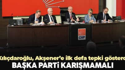 Kılıçdaroğlu, Akşener'e ilk defa tepki gösterdi!