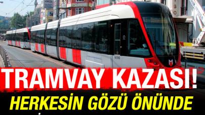 Fatih'te tramvay kazası! 1'i ağır 2 turist yaralı