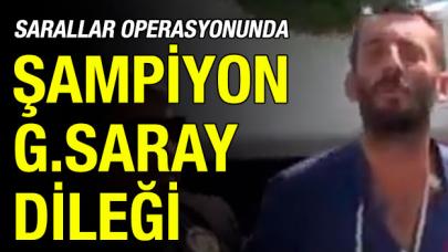 Sarallar operasyonunda Galatasaray şampiyonluğu dileği!