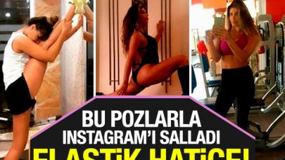 Hatice'den sosyal medyayı sallayan bacak hareketleri