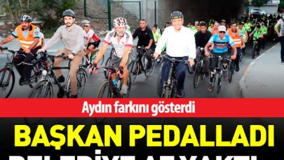 Başkan pedalladı belediye daha az yaktı