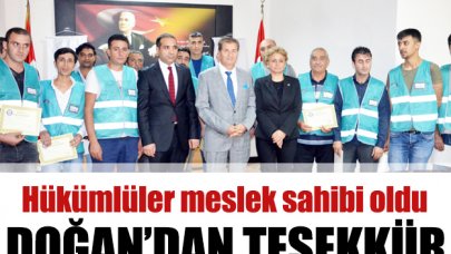 Hükümlülere teşekkür