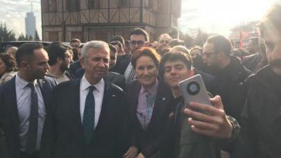 Akşener ve Yavaş deprem bölgesinden gelen esnafı ziyaret etti