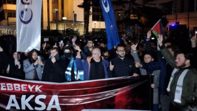  İsrail Başkonsolosluğu önünde protesto