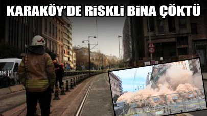 Beyoğlu'nda 5 katlı bina çöktü