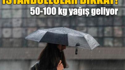 Yarına dikkat! İstanbul'da pazar günü için sağanak yağmur uyarısı