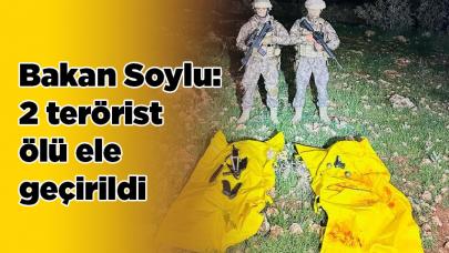 Süleyman Soylu: 2 terörist ölü ele geçirildi