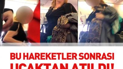 Irkçı hareketler kadın yolcuıyu uçaktan attırdı