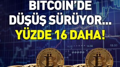 Bitcoin'de düşüş sürüyor