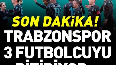 Trabzonspor üç futbolcuyu bitiriyor