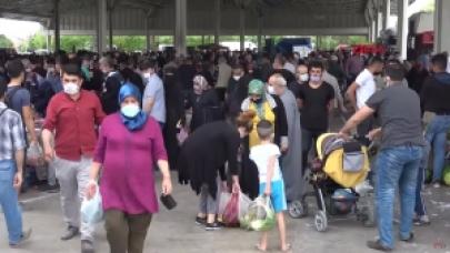 Tam Kapanmanın İlk Pazarına Vatandaşlardan Yoğun İlgi