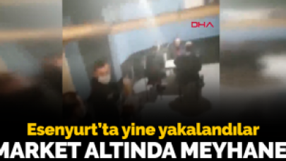 Market altında meyhane şoke etti!