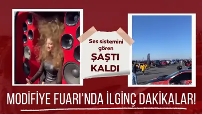 TÜYAP'ta modifiye fuarı: Ses sistemini gören şaştı kaldı!