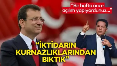 Ekrem İmamoğlu: İktidarın kurnazlıklarından bıktık!