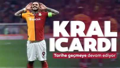 Mauro Icardi Galatasaray tarihine damga vurmaya devam ediyor!