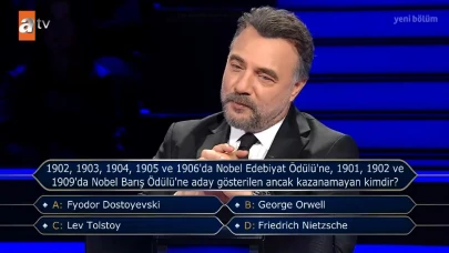 Nobel Barış Ödülü'ne aday gösterilen ancak kazanamayan yazar kimdir? Kim Milyoner Olmak İster